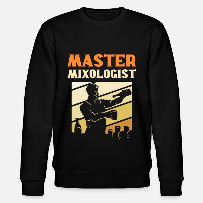 Master Mixologist Bartender Barkeeper - Stanley/Stella CHANGER Unisex Organic Sweatshirt - black