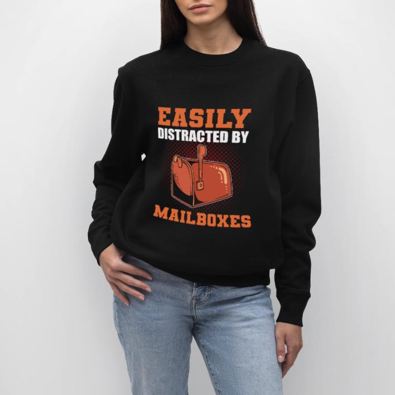 Easily Distracted By Mailboxes Postal Worker Stanley/Stella CHANGER Unisex Organic Sweatshirt