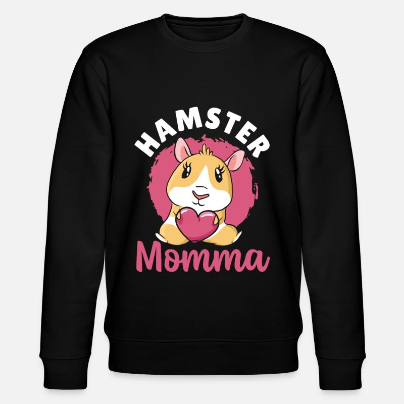 Hamster Momma Hamster Owner - Stanley/Stella CHANGER Unisex Organic Sweatshirt - black