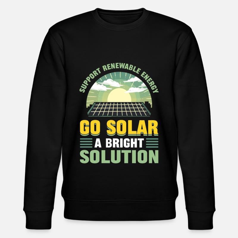 Soutenez l’énergie renouvelable Go Solar - Sweat bio CHANGER Stanley/Stella Unisexe - noir