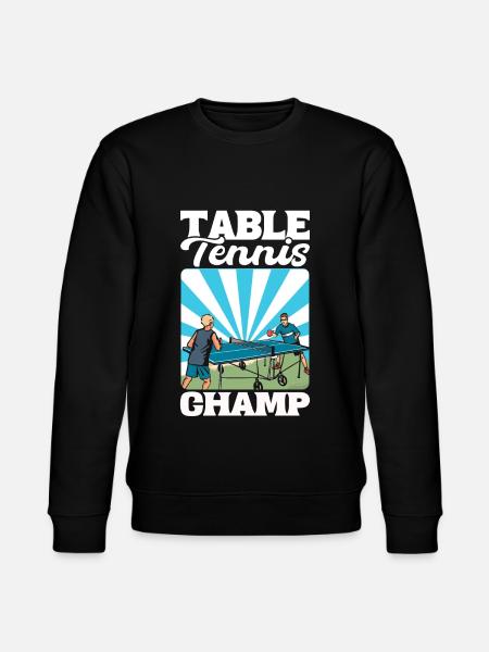 Table Tennis Champ Ping Pong - Stanley/Stella CHANGER Unisex Organic Sweatshirt - black