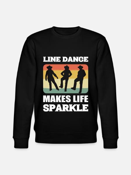 Line Dancing Makes Life Sparkle Line Dance Line - Stanley/Stella CHANGER Unisex Organic Sweatshirt - black