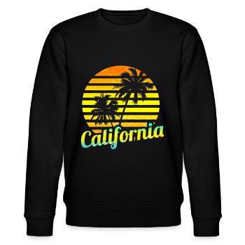 Californie - Sweat bio CHANGER Stanley/Stella Unisexe - noir - Devant - Nik (191cm) & Marisol (170cm)