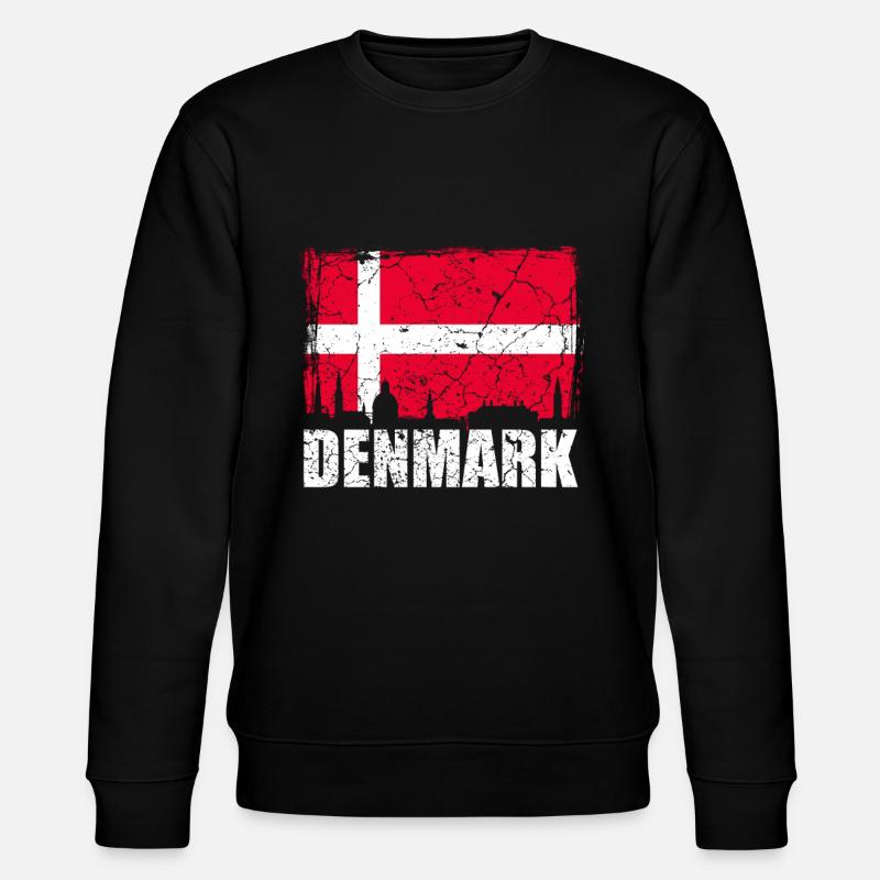 Drapeau du Danemark - Sweat bio CHANGER Stanley/Stella Unisexe - noir
