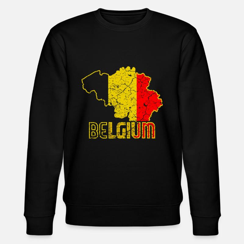 Belgique Retro - Sweat bio CHANGER Stanley/Stella Unisexe - noir