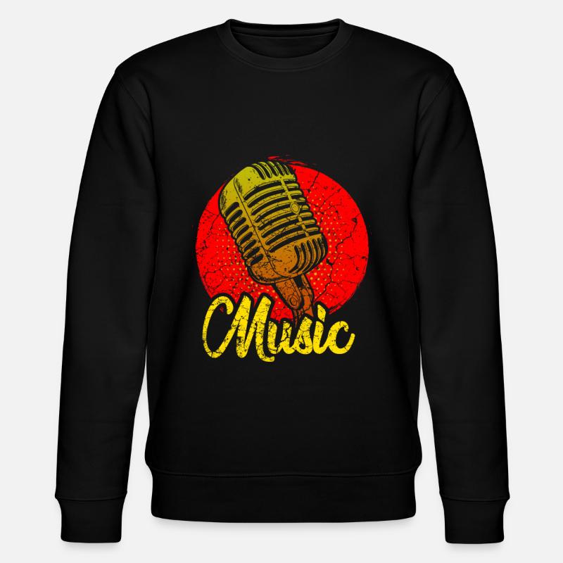 Microphone Chanteur Chanteur Chant musical - Sweat bio CHANGER Stanley/Stella Unisexe - noir