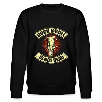 Rock and Roll Retro Rock n Roll Musik Geschenk - Stanley/Stella Unisex Bio-Sweatshirt CHANGER  - Schwarz - Vorne - Nik (191cm) & Marisol (170cm)