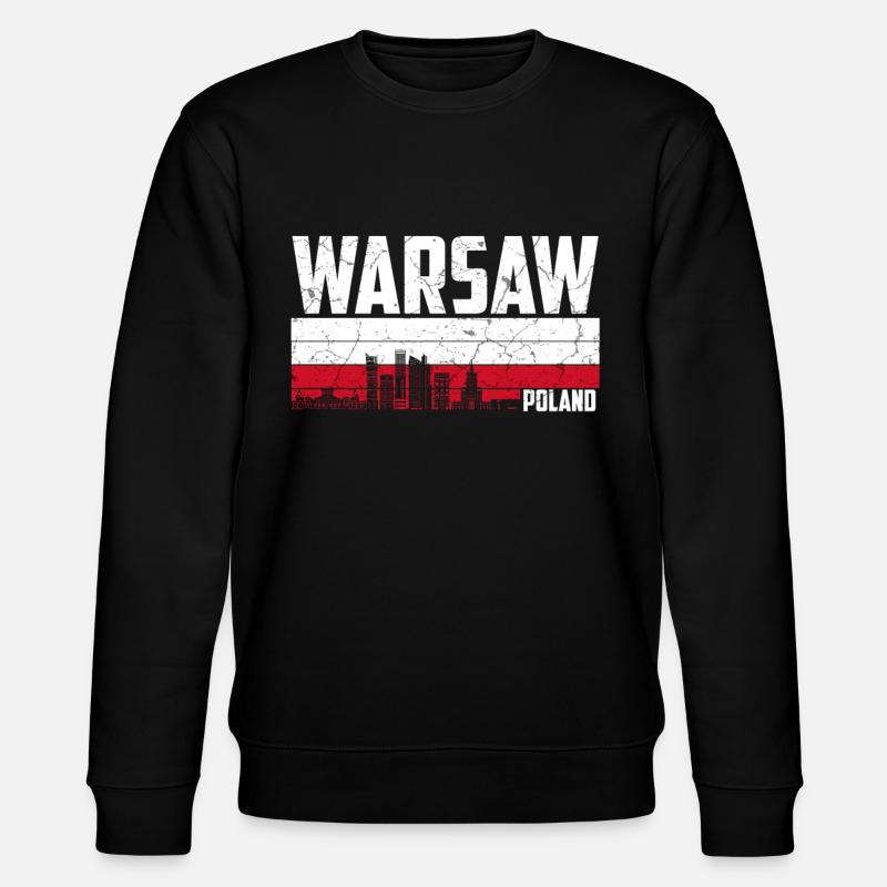 Warschau Polen - Stanley/Stella Unisex Bio-Sweatshirt CHANGER  - Schwarz