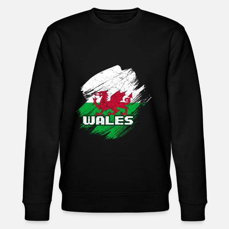 Pays de Galles Drapeau - Sweat bio CHANGER Stanley/Stella Unisexe - noir
