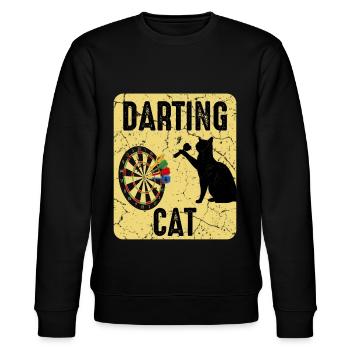 Dartspieler Chat - Sweat bio CHANGER Stanley/Stella Unisexe - noir - Devant - Nik (191cm) & Marisol (170cm)