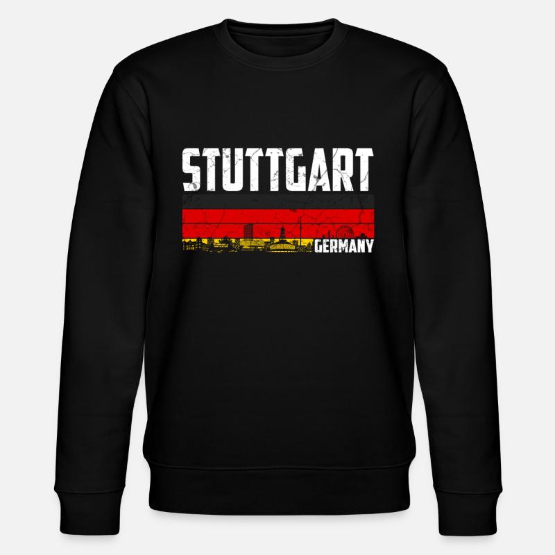 Stuttgart Deutschland - Stanley/Stella Unisex Bio-Sweatshirt CHANGER  - Schwarz