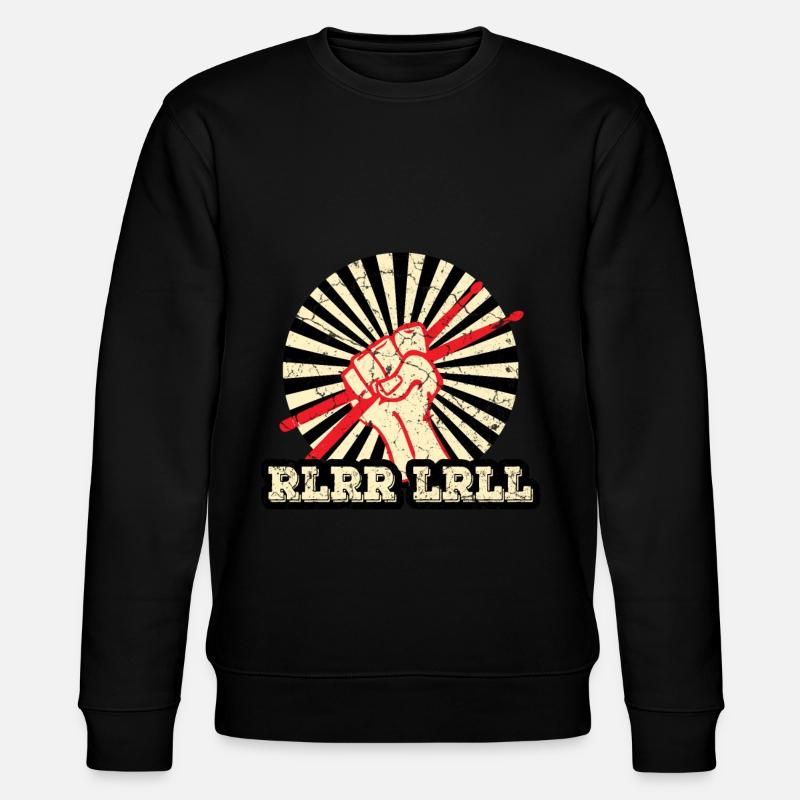 Drummer Drum Sticks - Stanley/Stella CHANGER Unisex Organic Sweatshirt - black