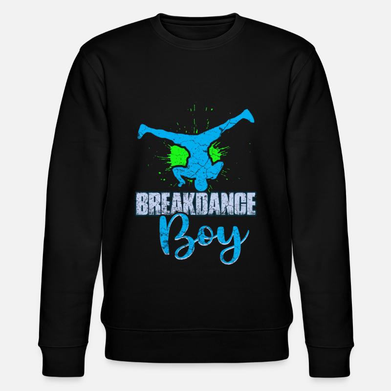 Breakdance Junge Breakdancing Kinder - Stanley/Stella Unisex Bio-Sweatshirt CHANGER  - Schwarz