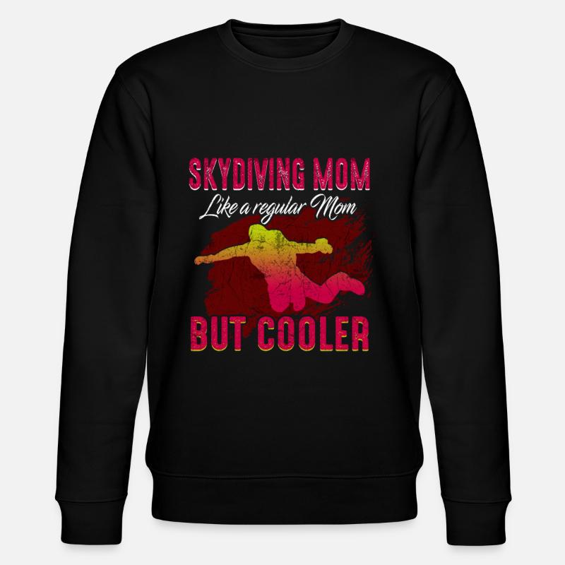 Skydiving Mutter - Stanley/Stella Unisex Bio-Sweatshirt CHANGER  - Schwarz