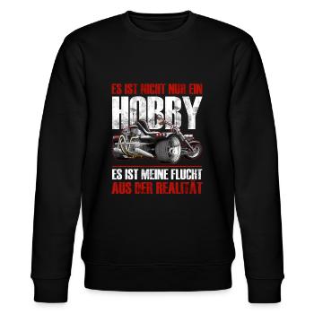 TRIKER HOBBY T-SHIRT - Stanley/Stella CHANGER Unisex Organic Sweatshirt - black - Front - Nik (191cm) & Marisol (170cm)