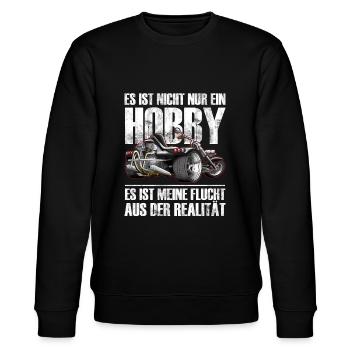 TRIKER HOBBY T-SHIRT - Stanley/Stella CHANGER Unisex Organic Sweatshirt - black - Front - Nik (191cm) & Marisol (170cm)