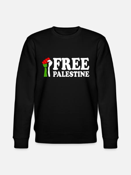 Free palestine - Stanley/Stella CHANGER Unisex Organic Sweatshirt - black