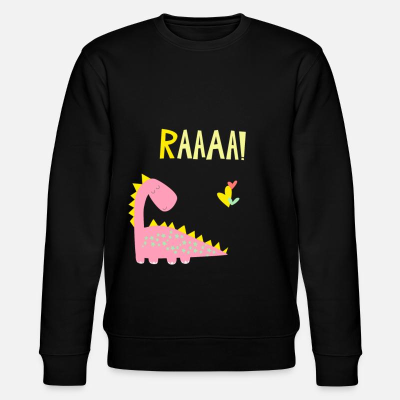 Dino RAAA!!! - Stanley/Stella Unisex Bio-Sweatshirt CHANGER  - Schwarz