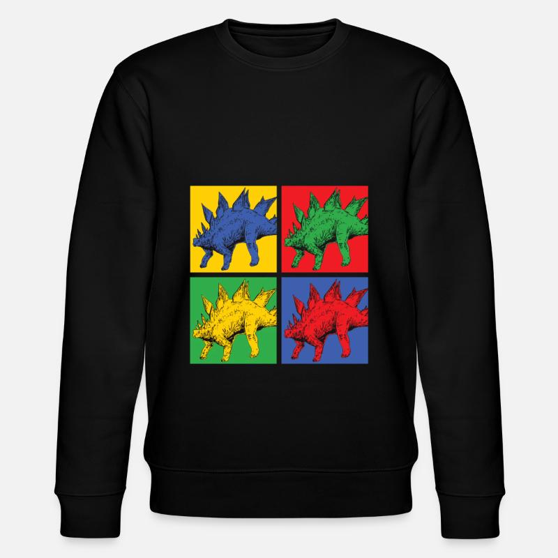dinosaur - Stanley/Stella CHANGER Unisex Organic Sweatshirt - black