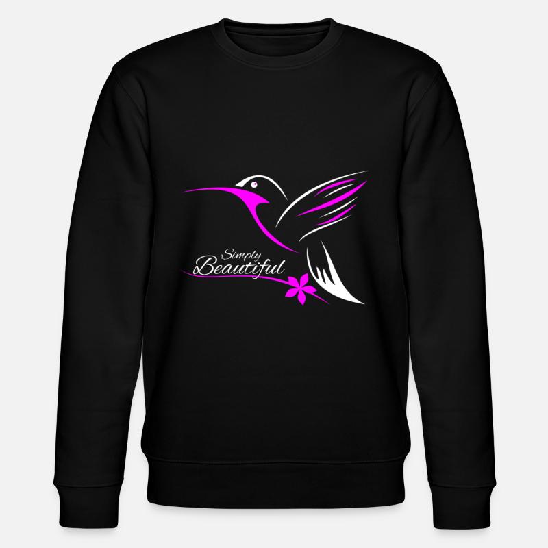 j'aime libellule - Sweat bio CHANGER Stanley/Stella Unisexe - noir