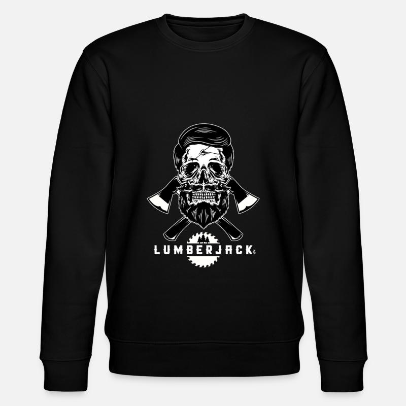 Holzfäller - Stanley/Stella Unisex Bio-Sweatshirt CHANGER  - Schwarz