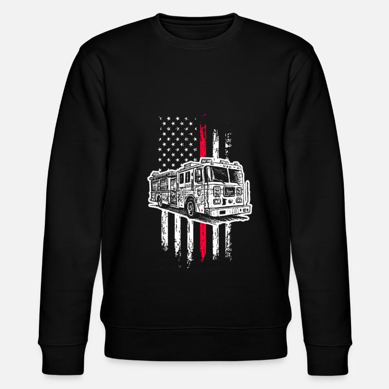 Feuerwehr - Stanley/Stella Unisex Bio-Sweatshirt CHANGER  - Schwarz