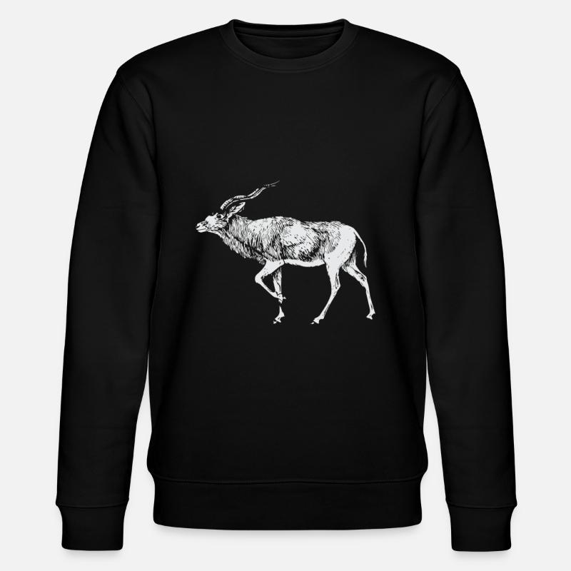 Bronntanas Ainmhithe Addax - Sweat bio CHANGER Stanley/Stella Unisexe - noir