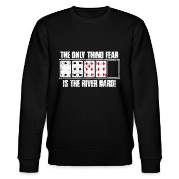 Poker - Stanley/Stella Unisex Bio-Sweatshirt CHANGER  - Schwarz - Vorne - Nik (191cm) & Marisol (170cm)