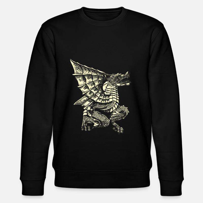 Drachen - Stanley/Stella Unisex Bio-Sweatshirt CHANGER  - Schwarz