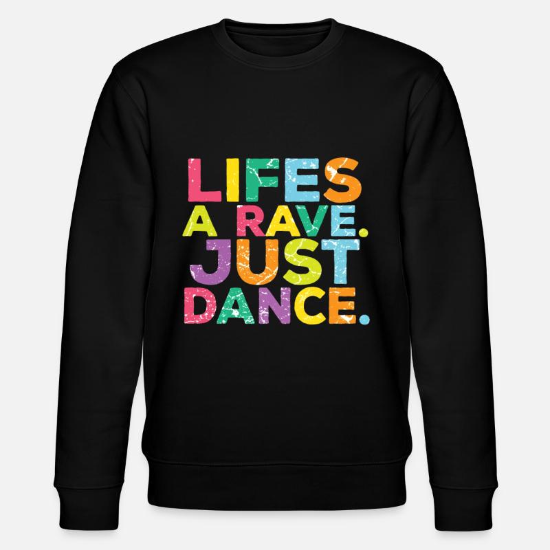 Techno Raver Raver - Stanley/Stella Unisex Bio-Sweatshirt CHANGER  - Schwarz