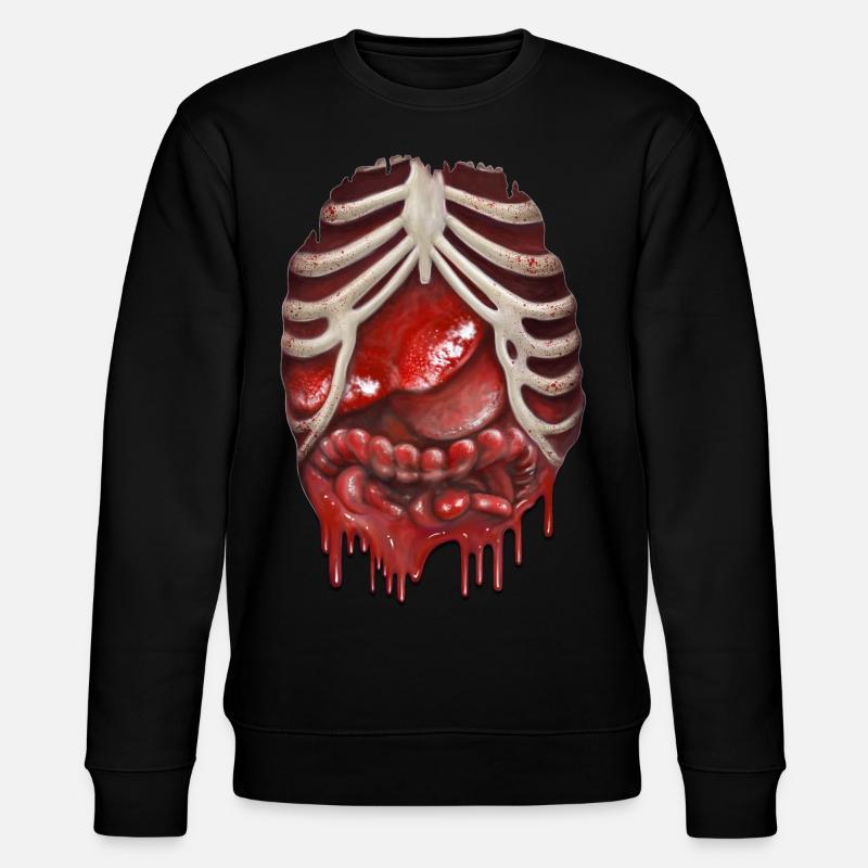 Zombie Splatter Shirt - Stanley/Stella Unisex Bio-Sweatshirt CHANGER  - Schwarz