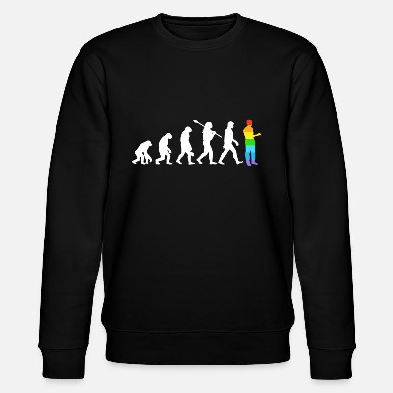 Evolution Homosexuell - Stanley/Stella CHANGER Unisex Organic Sweatshirt - black