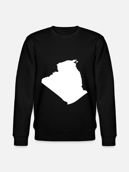 Algeria map flag - Stanley/Stella CHANGER Unisex Organic Sweatshirt - black