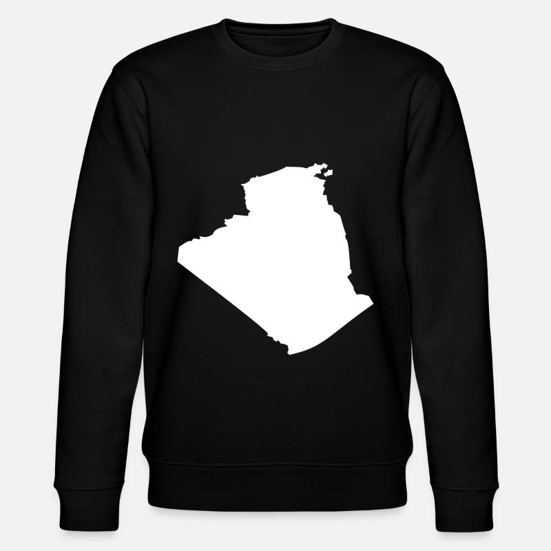 Algeria map flag - Stanley/Stella CHANGER Unisex Organic Sweatshirt - black