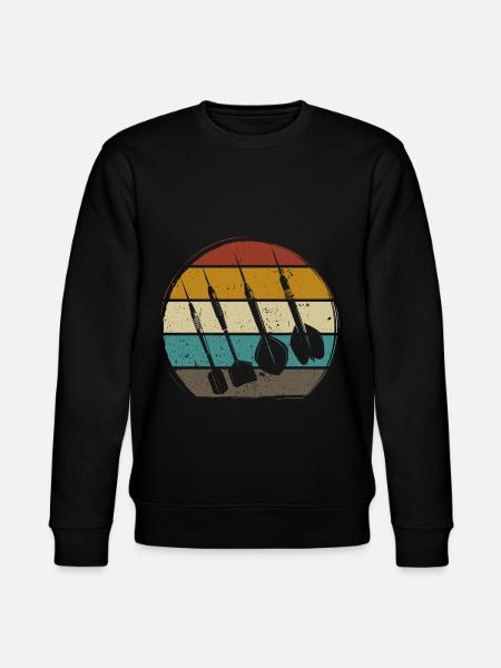 Retro Dartpfeile Vintage Dart Flights Darts - Stanley/Stella CHANGER Unisex Organic Sweatshirt - black