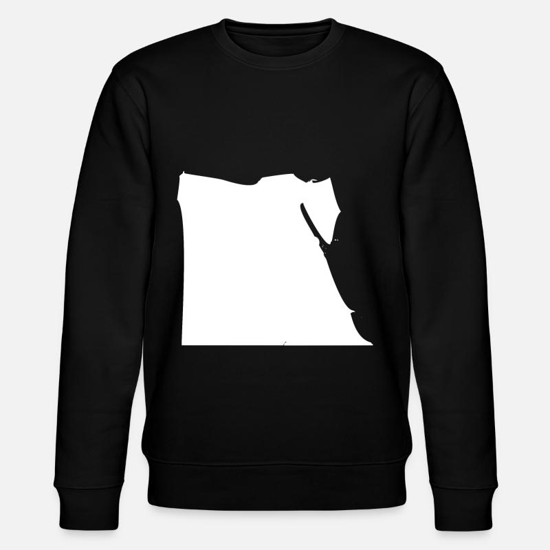 Egypt map flag - Stanley/Stella CHANGER Unisex Organic Sweatshirt - black
