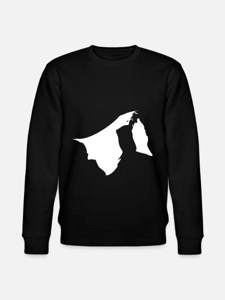 Brunei map flag - Stanley/Stella CHANGER Unisex Organic Sweatshirt - black