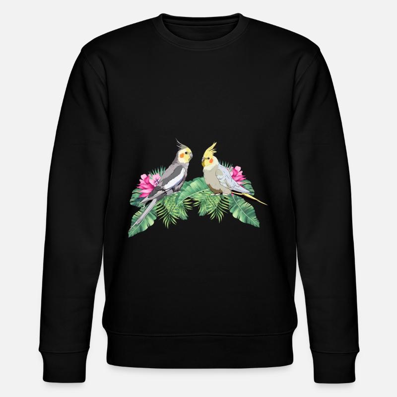 Perruche perruche calopsitte - Sweat bio CHANGER Stanley/Stella Unisexe - noir