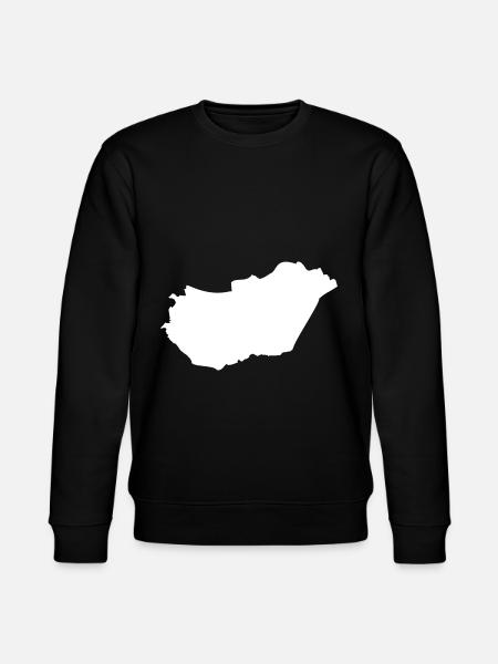 Hungary map flag - Stanley/Stella CHANGER Unisex Organic Sweatshirt - black