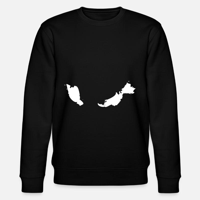 Malaysia map flag - Stanley/Stella CHANGER Unisex Organic Sweatshirt - black