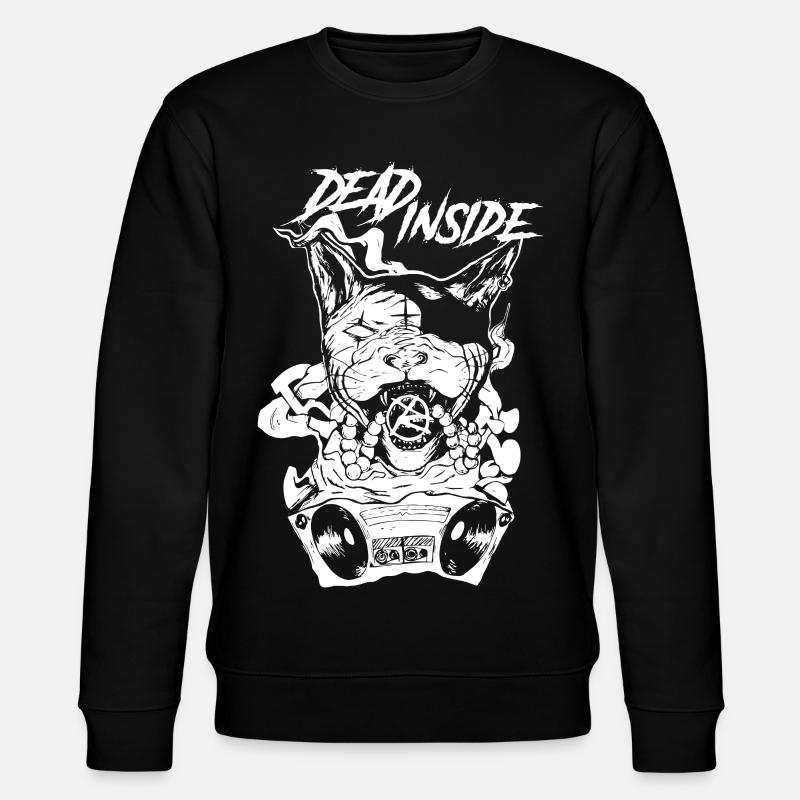Skull Rock Band-Grafiken - Stanley/Stella Unisex Bio-Sweatshirt CHANGER - Schwarz