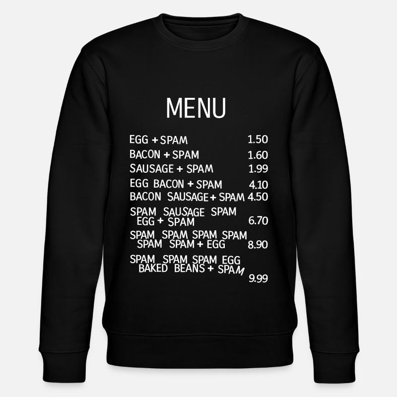 Menu Alimentaire Particulièrement Saugrenu - Sweat bio CHANGER Stanley/Stella Unisexe - noir