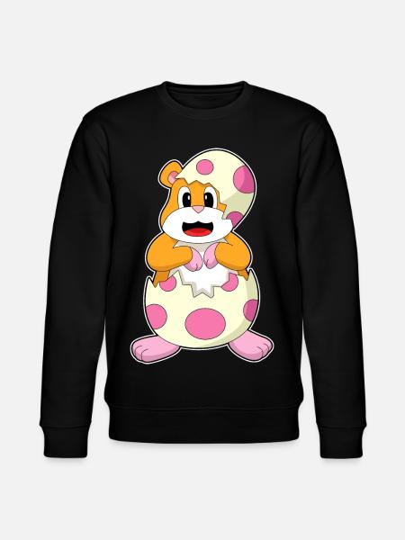 Hamster Eggshell - Stanley/Stella CHANGER Unisex Organic Sweatshirt - black