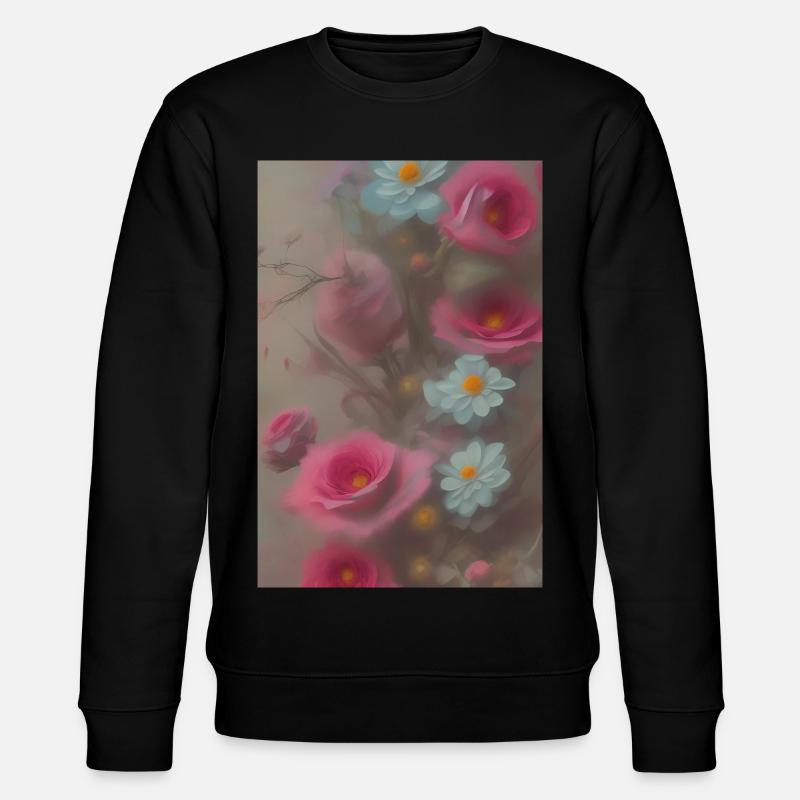 Blumen Kunst - Stanley/Stella Unisex Bio-Sweatshirt CHANGER  - Schwarz