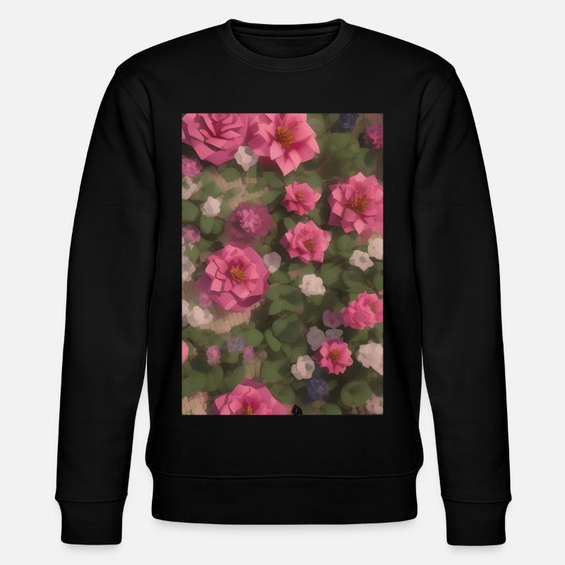 Blumen Kunst - Stanley/Stella Unisex Bio-Sweatshirt CHANGER  - Schwarz