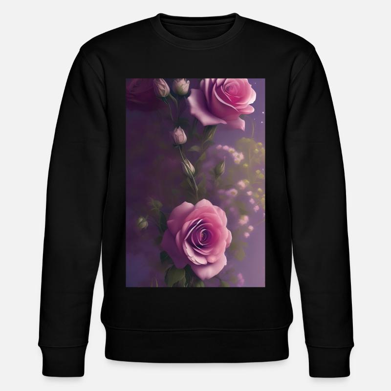 Blumen Kunst - Stanley/Stella Unisex Bio-Sweatshirt CHANGER  - Schwarz