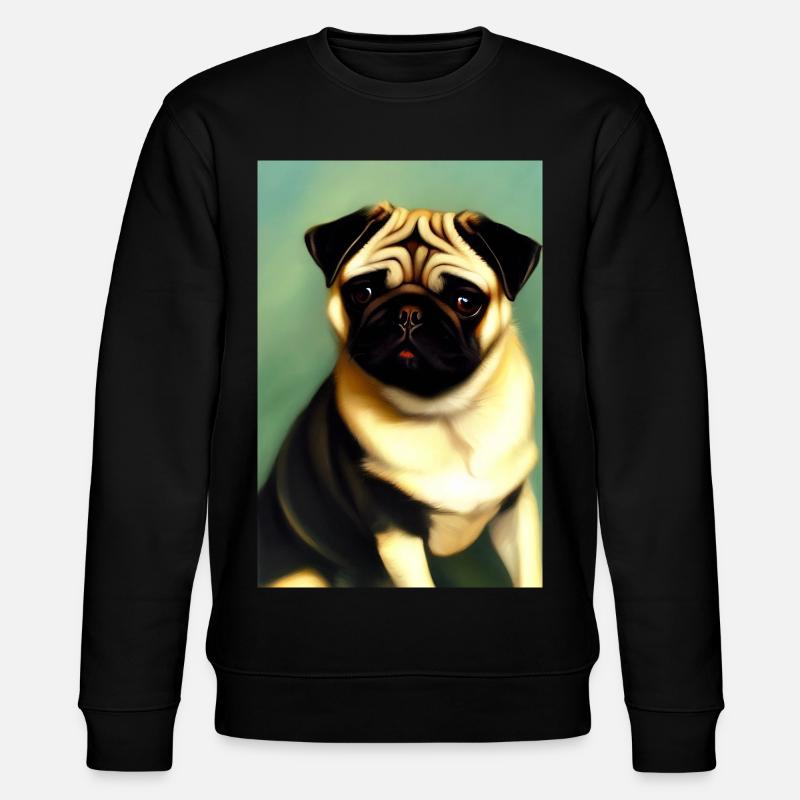 Chien carlin - Sweat bio CHANGER Stanley/Stella Unisexe - noir