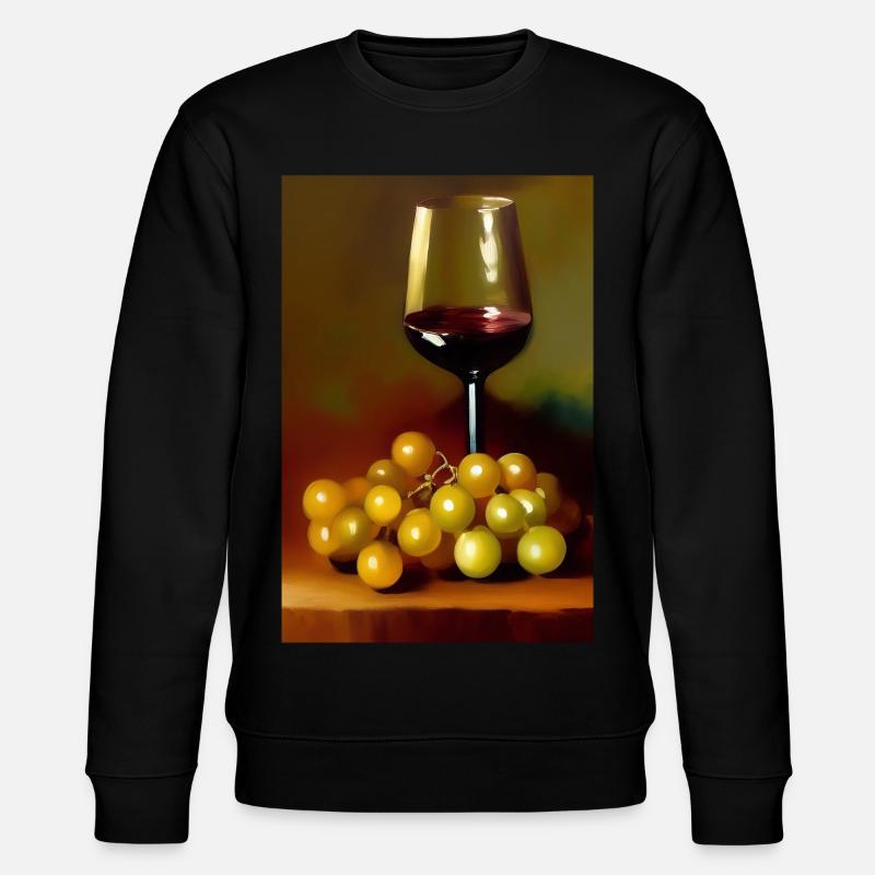 Wein Trinker - Stanley/Stella Unisex Bio-Sweatshirt CHANGER  - Schwarz