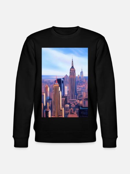 New York City Skyline - Stanley/Stella CHANGER Unisex Organic Sweatshirt - black