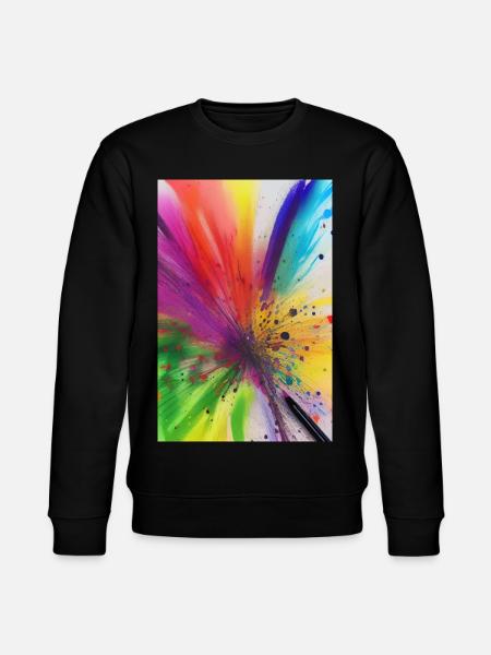 Éclaboussures de couleur - Sweat bio CHANGER Stanley/Stella Unisexe - noir